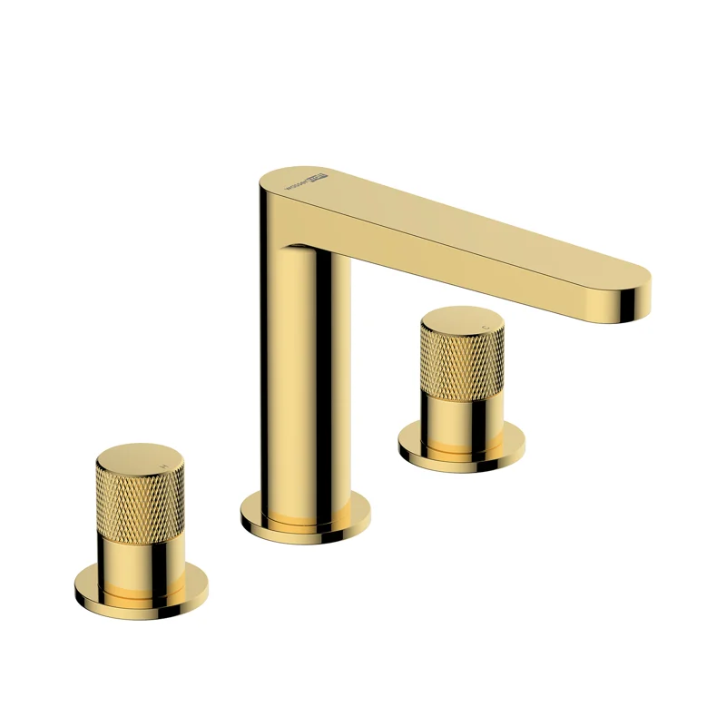 Смеситель для раковины WasserKRAFT Ems 7635 Золото глянцевое