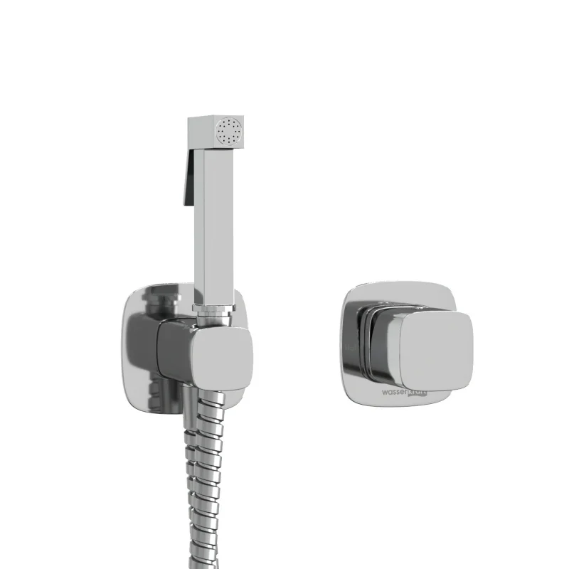 Гигиенический душ со смесителем WasserKRAFT Naab A8651.326.057.136 Хром