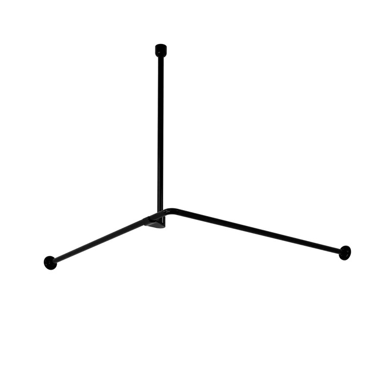 Карниз для ванны WasserKRAFT Elbe 90x90 SC-729090 Черный