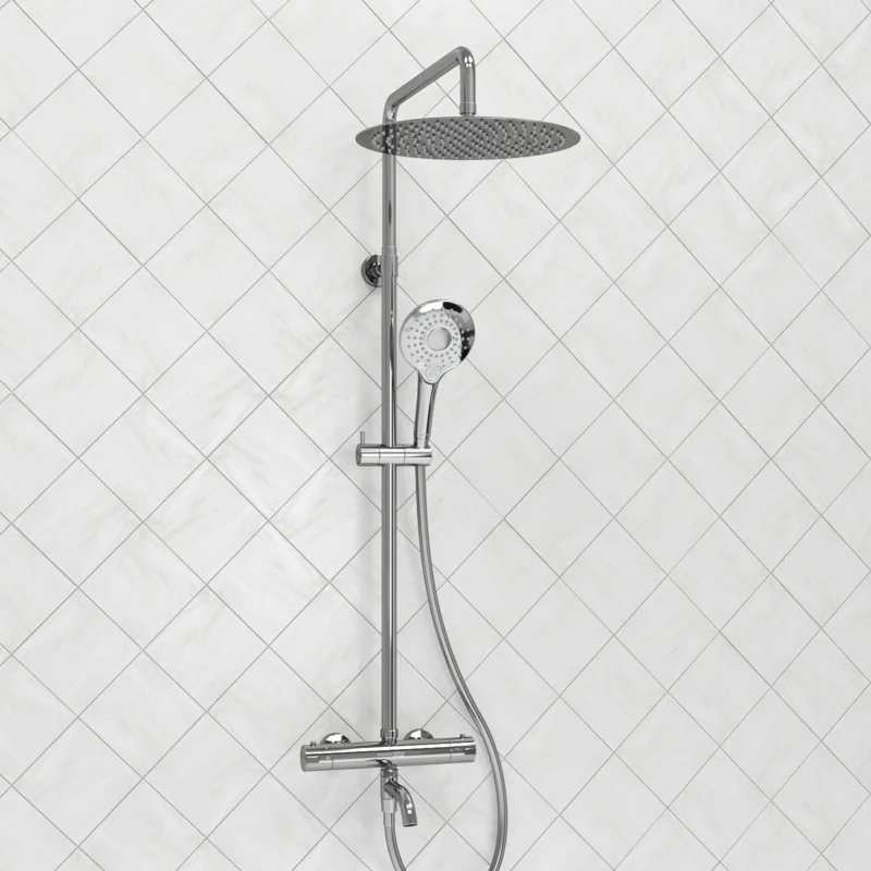 Душевая система WasserKRAFT A188.116.101.087.CH Thermo с термостатом Хром