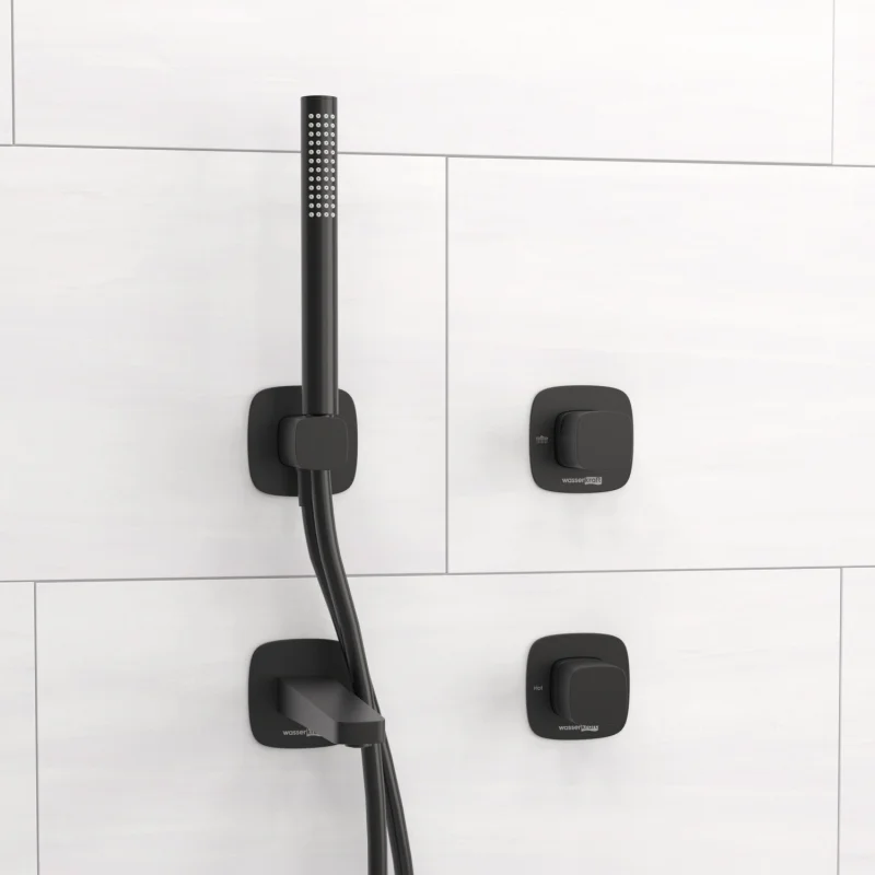 Душевая система WasserKRAFT Nuthe A9151.264.219.162.327.242.217 Черная матовая