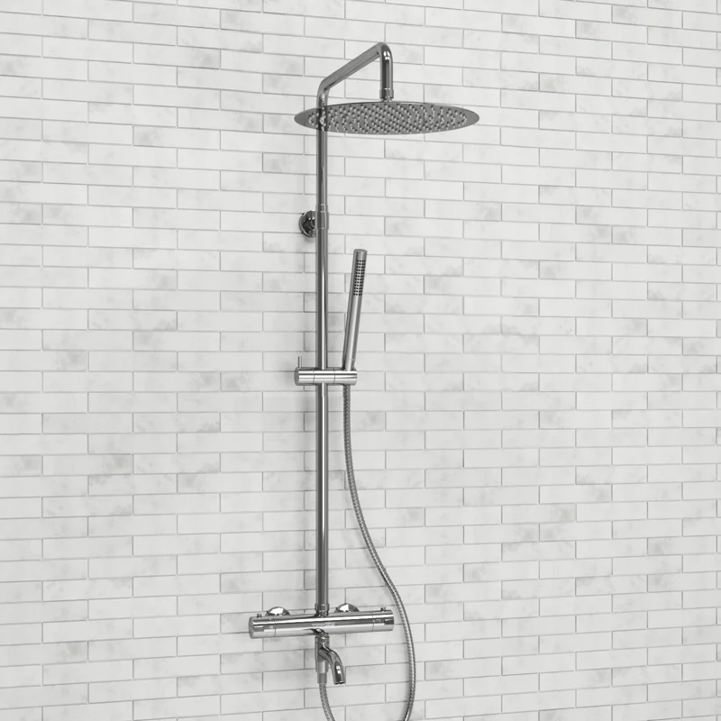 Душевая система WasserKRAFT A188.116.137.010.CH Thermo с термостатом Хром