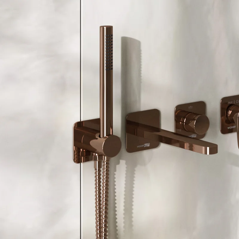 Шланговое подключение WasserKRAFT Asphe A290 Розовое золото