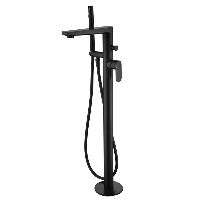 Смеситель WasserKRAFT 7421 для ванны, напольный, черный