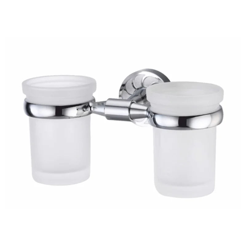 Стакан для зубных щеток WasserKRAFT Isen K-4028D двойной Хром