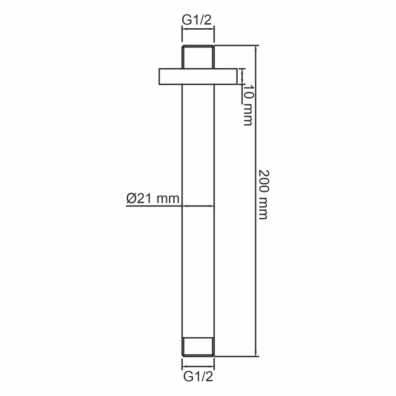 Кронштейн для верхнего душа WasserKRAFT A233 Белый матовый