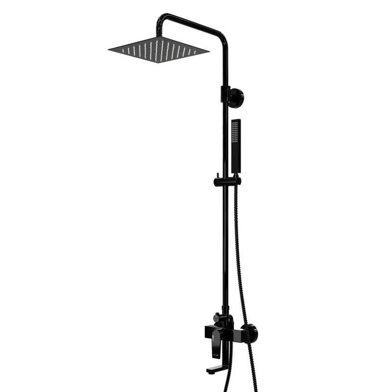 Душевая система WasserKRAFT Glan A16701 Черная глянцевая