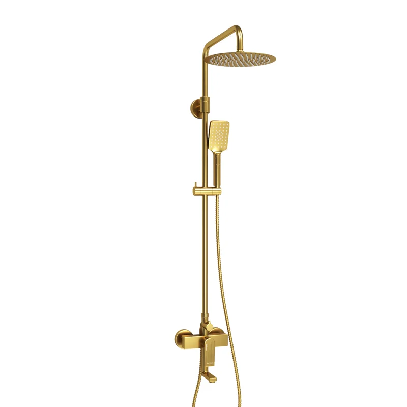 Душевая система WasserKRAFT A155.259.201.BG Золото матовое