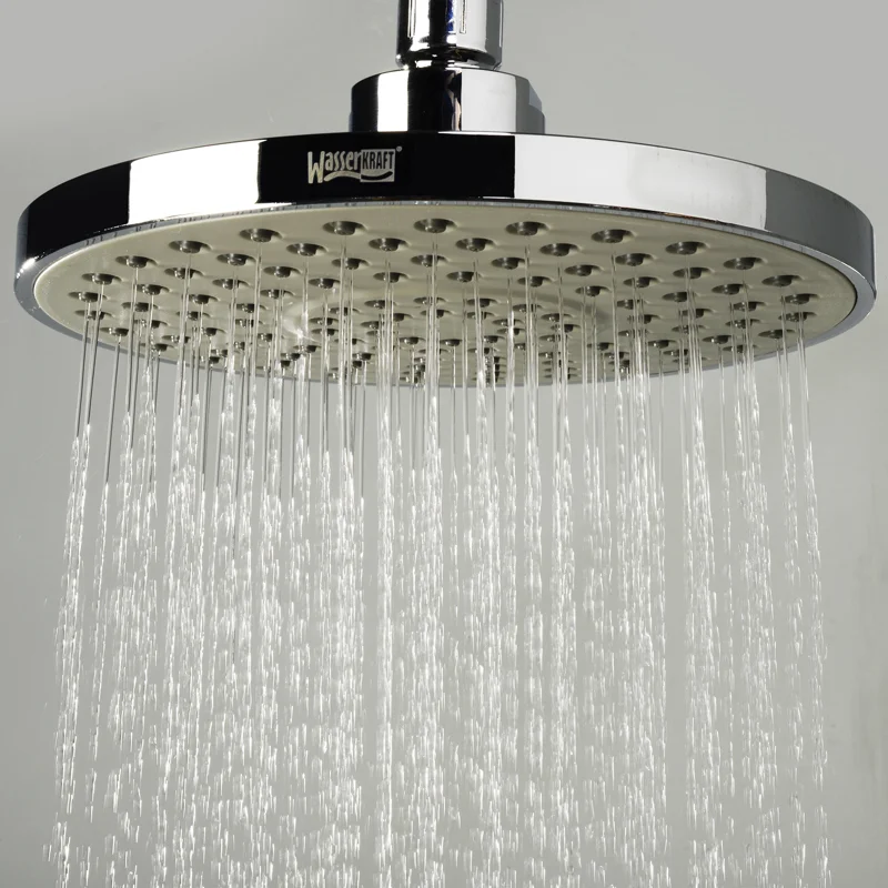 Верхний душ WasserKRAFT А029, 20 см, 1 режим струи, без держателя, хром