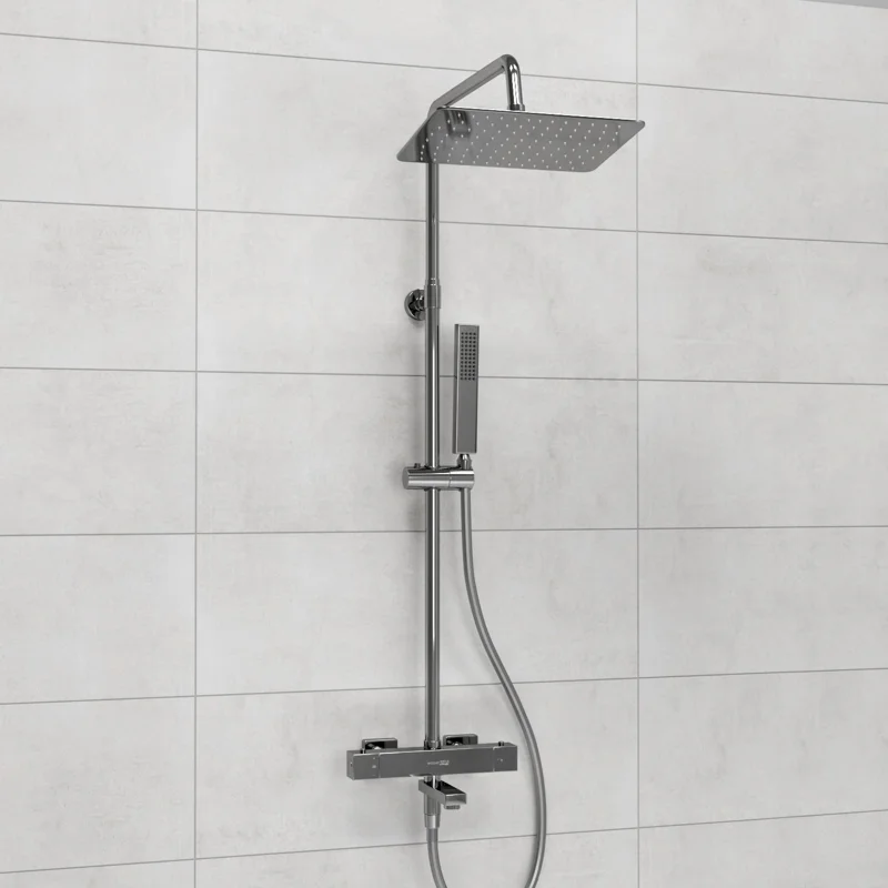 Душевая система WasserKRAFT A199.069.103.087.CH Thermo с термостатом Хром