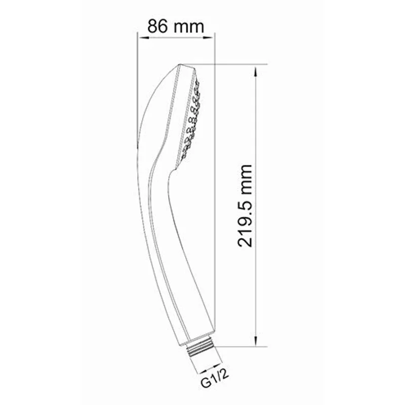 Ручной душ WasserKRAFT A001 Хром