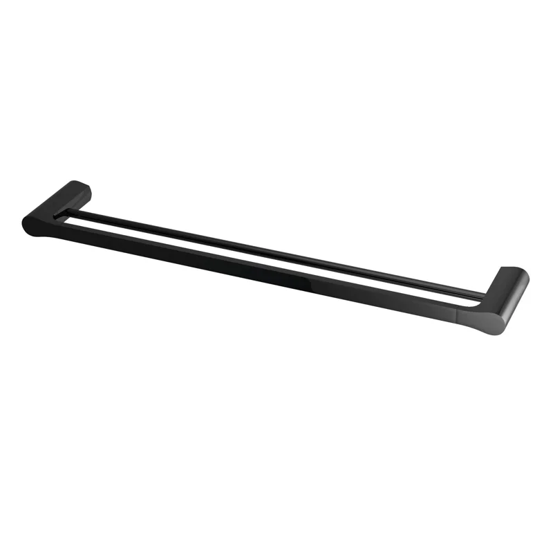 Полотенцедержатель WasserKRAFT Glan K-5140 двойной Черный глянцевый