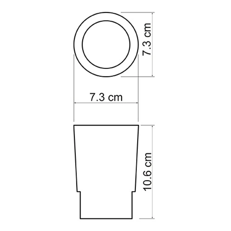 Стакан для зубных щеток WasserKRAFT K-C180 Белый