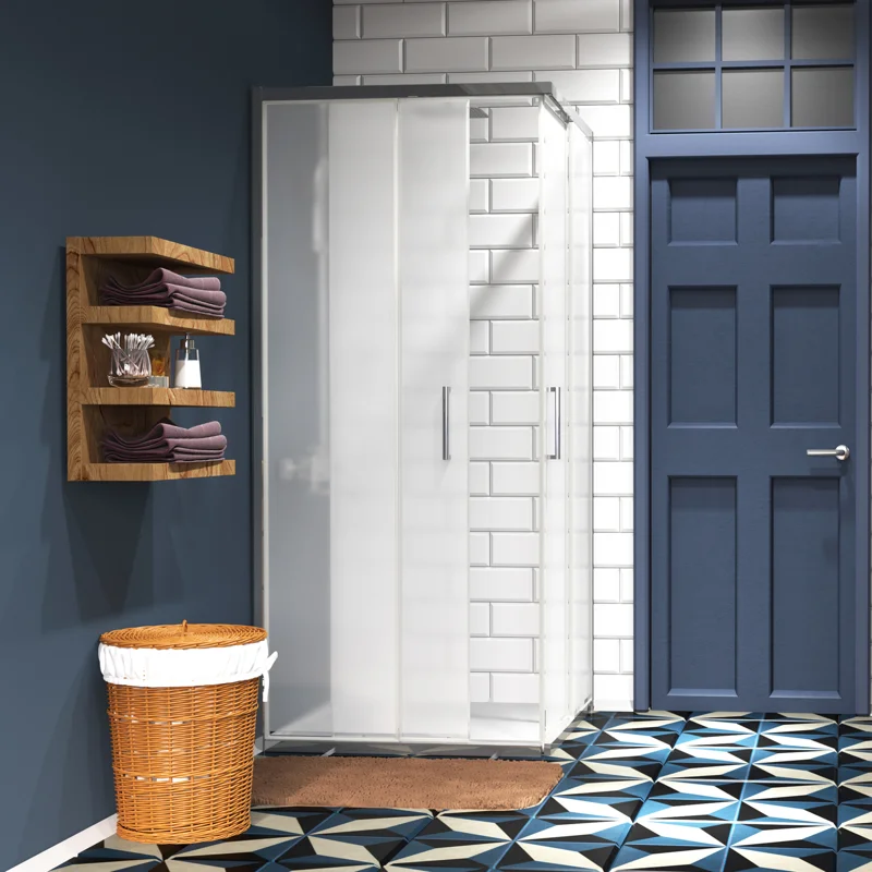 Душевой уголок WasserKRAFT Main 90x90 41S03M профиль Хром стекло матовое