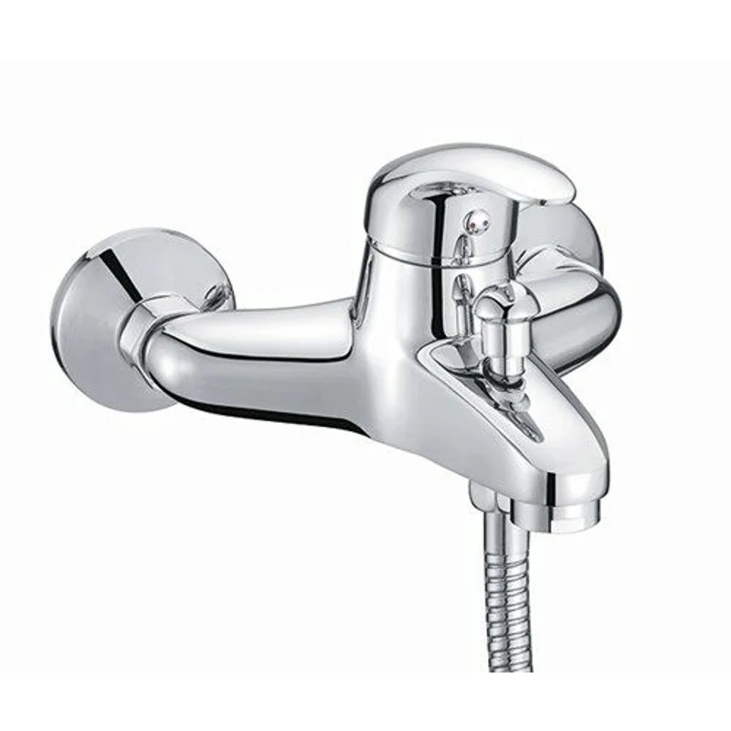 Смеситель WasserKRAFT RHEIN 1701 для ванны и душа с коротким изливом, хром