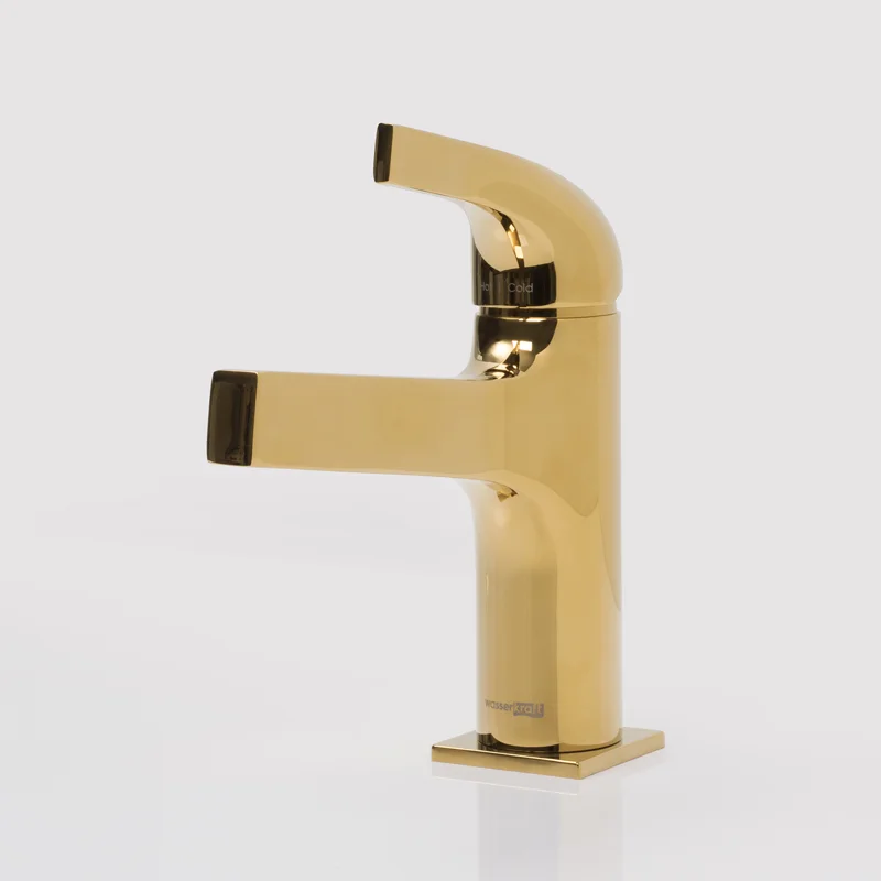 Смеситель для раковины WasserKRAFT Sauer 7103 Золото