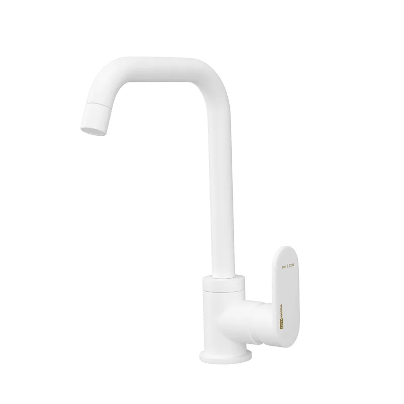 Смеситель для кухни WasserKRAFT Mindel 8507 Белый матовый