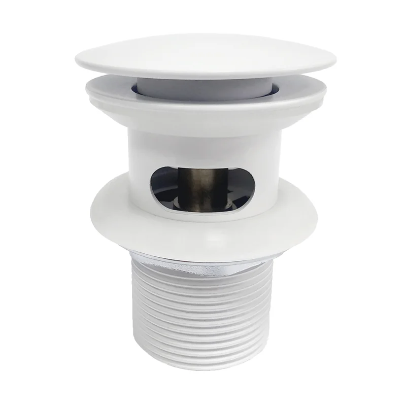 Донный клапан WasserKRAFT Mindel A153 click-clack Белый матовый