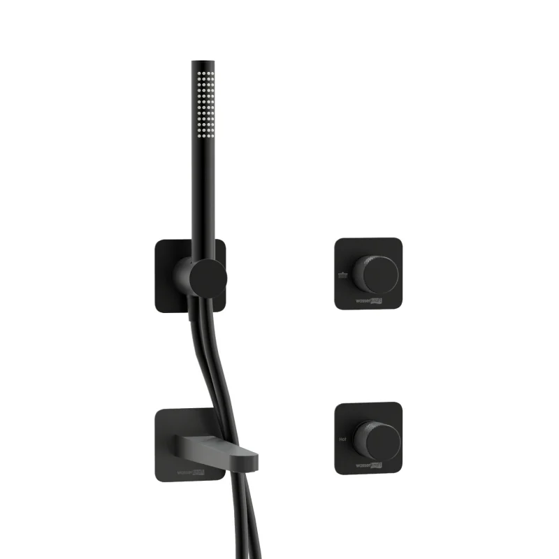 Смеситель для ванны WasserKRAFT Fulda A5251.299.301.302.242.217 Черный матовый