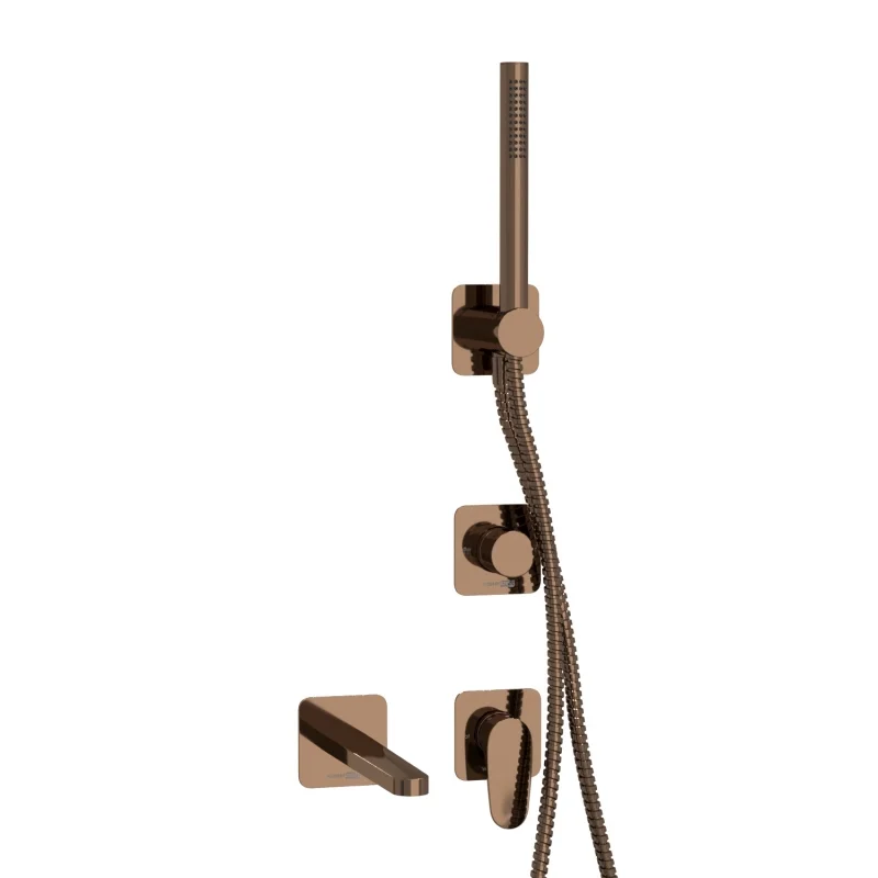 Смеситель для ванны WasserKRAFT Asphe A7751.287.289.290.292.291 Розовое золото