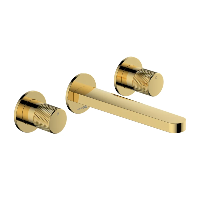 Смеситель для раковины WasserKRAFT Ems 7645 Золото глянцевое