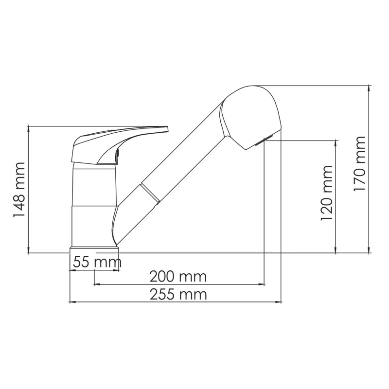 Смеситель для кухни WasserKRAFT Oder 6365 Хром