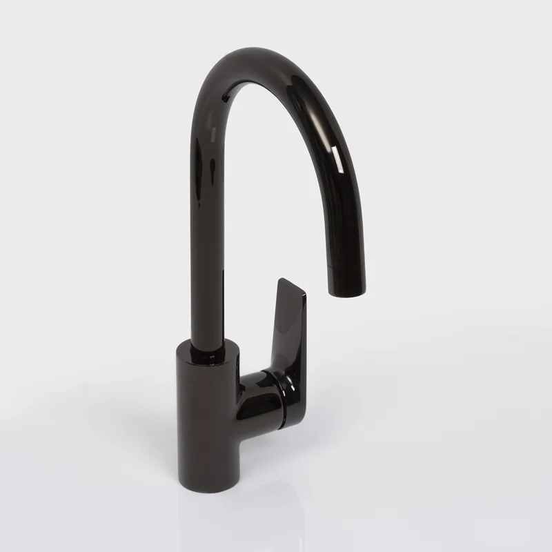 Смеситель для кухни WasserKRAFT Glan 6607 Черный глянцевый