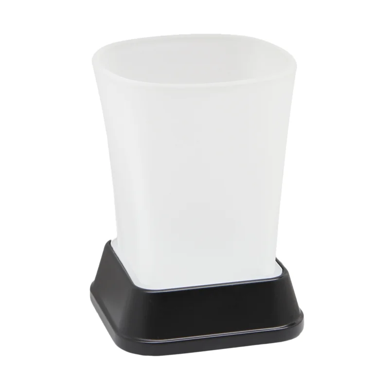 Стакан для зубных щеток WasserKRAFT Amper Black K-5428B цвет черный матовый