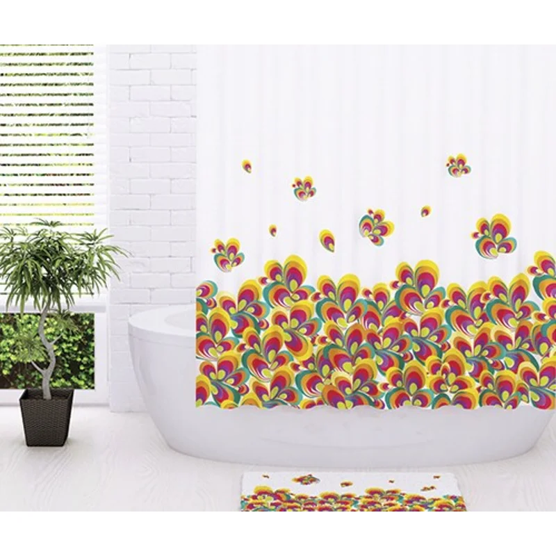 Штора для ванны WasserKRAFT Leine 180х220 SC-50101 Мультицвет