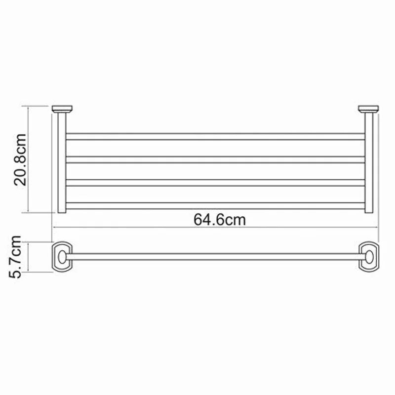 Полка для полотенец WasserKRAFT Oder, K-3011