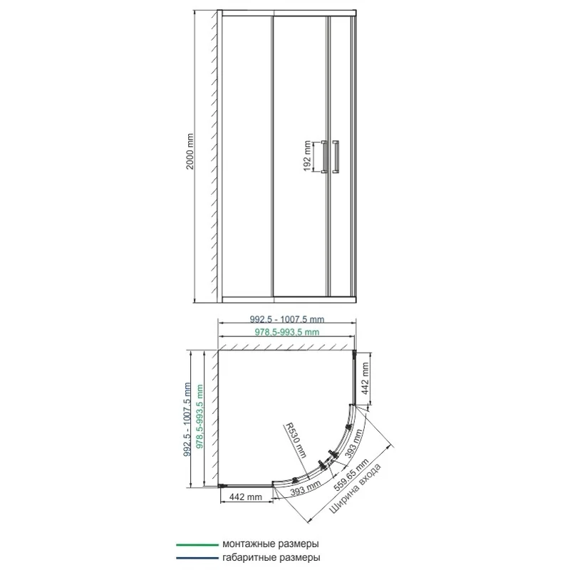 Душевой уголок WasserKRAFT Main 100x100 41S23 профиль Хром стекло прозрачное