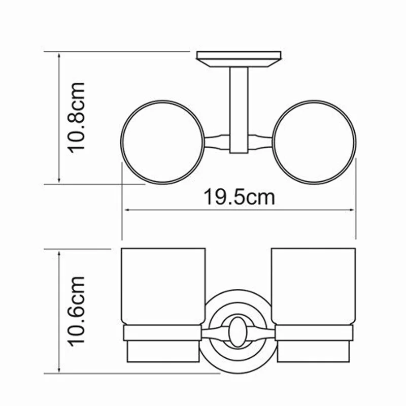 Подстаканник двойной WasserKraft K-6228DO