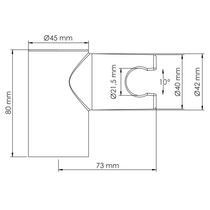 Держатель ручного душа WasserKRAFT A319 Хром
