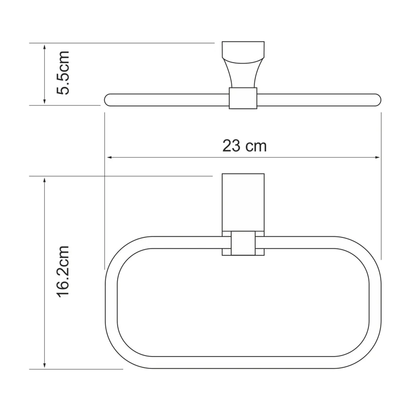 Кольцо для полотенец WasserKRAFT Leine K-5060W Хром
