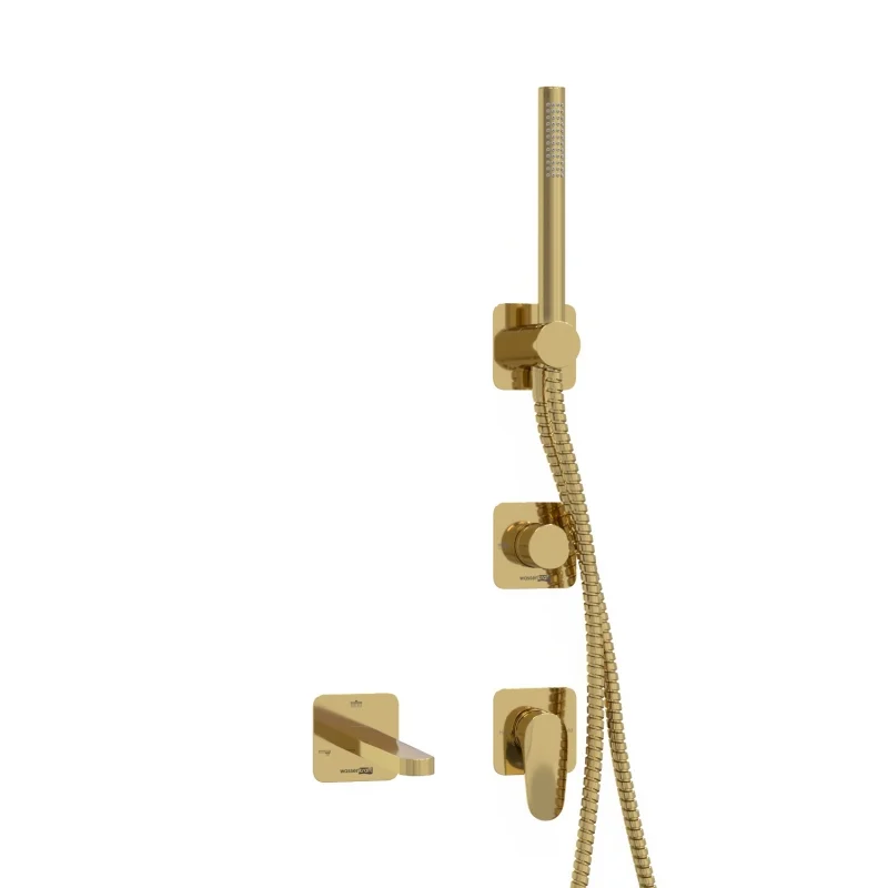 Смеситель для ванны WasserKRAFT Neckar A2151.277.279.280.197.281 Золото глянцевое