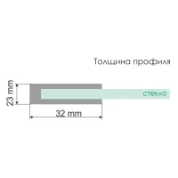 Душевой уголок WasserKRAFT Main 90x90 41S03M профиль Хром стекло матовое