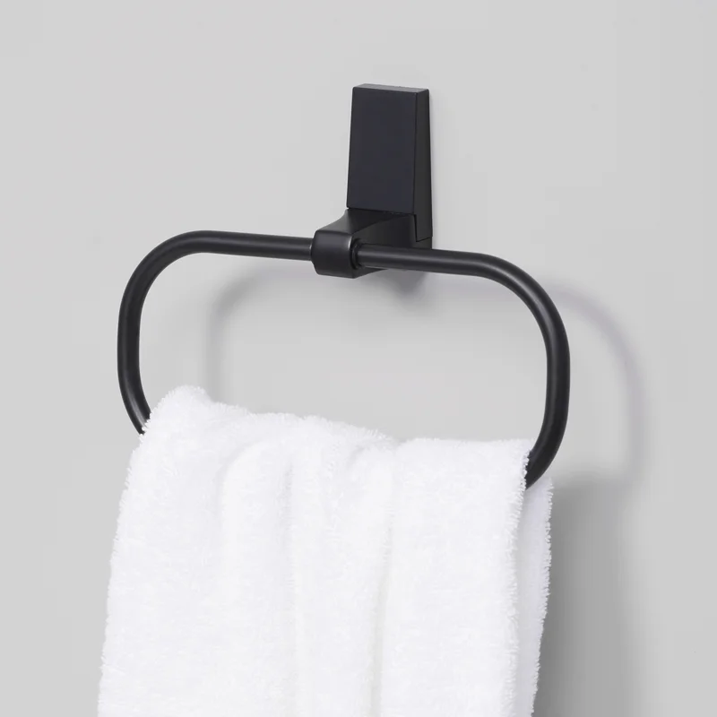 Держатель полотенец кольцо WK Abens K-3260, черный