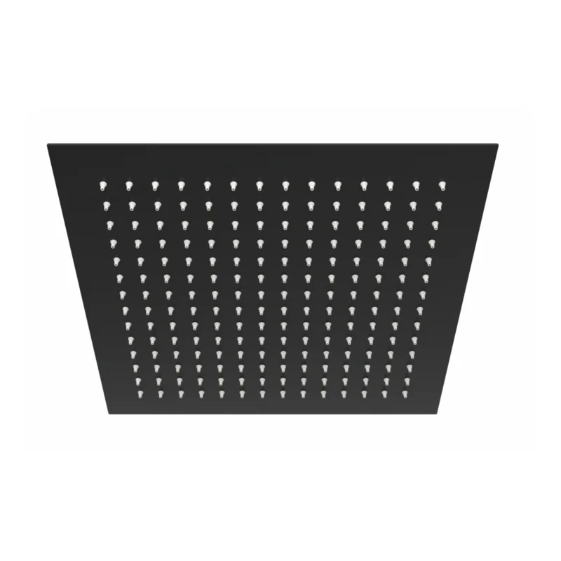 Верхний душ WasserKRAFT A162, 300 х 300 мм, 1 режим струи, без держателя, цвет - Черный