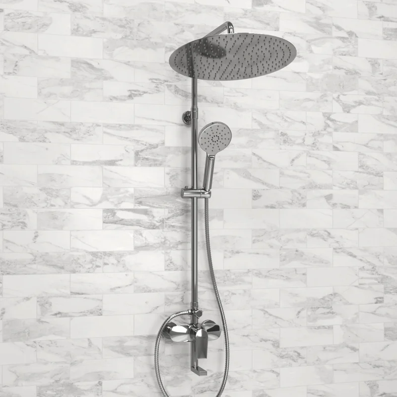 Душевая система WasserKRAFT A166.117.127.010.CH Хром