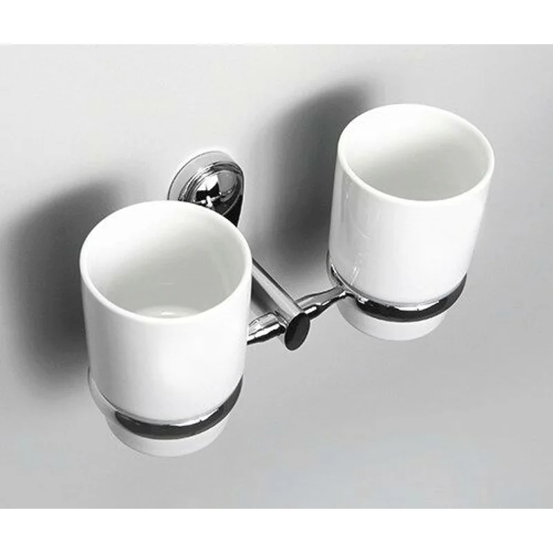 Двойной керамический стакан для зубных щеток WasserKRAFT Main K-9228DC