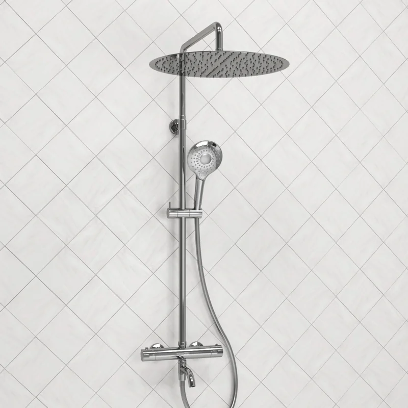 Душевая система WasserKRAFT A188.117.101.087.CH Thermo с термостатом Хром