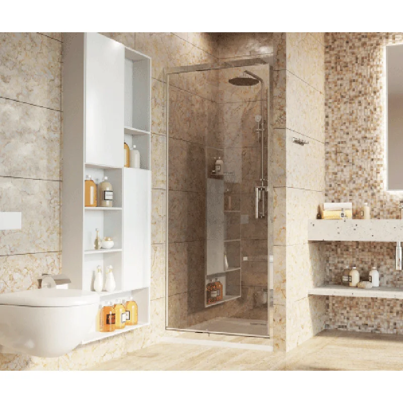 Душевой уголок WasserKRAFT Salm 100x100 27I42 профиль Хром стекло прозрачное