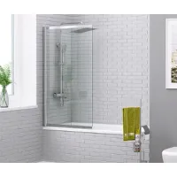 Шторка на ванну WasserKRAFT Main 100 41S02-100RM профиль Хром стекло матовое