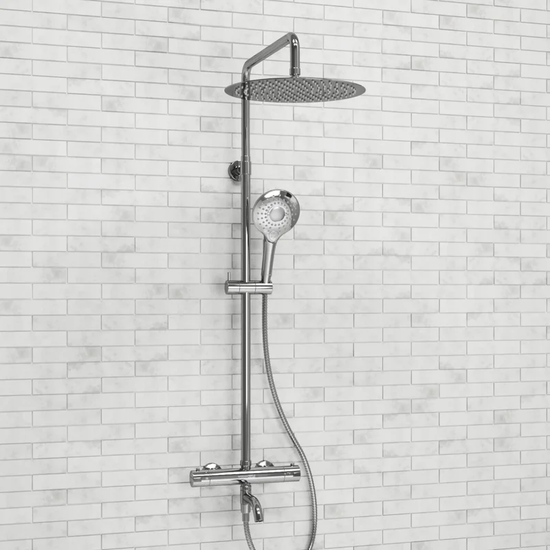 Душевая система WasserKRAFT A188.116.101.010.CH Thermo с термостатом Хром