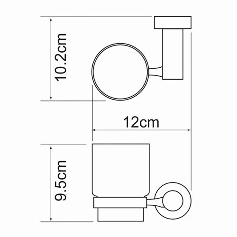 Подстаканник одинарный WasserKraft K-9428C