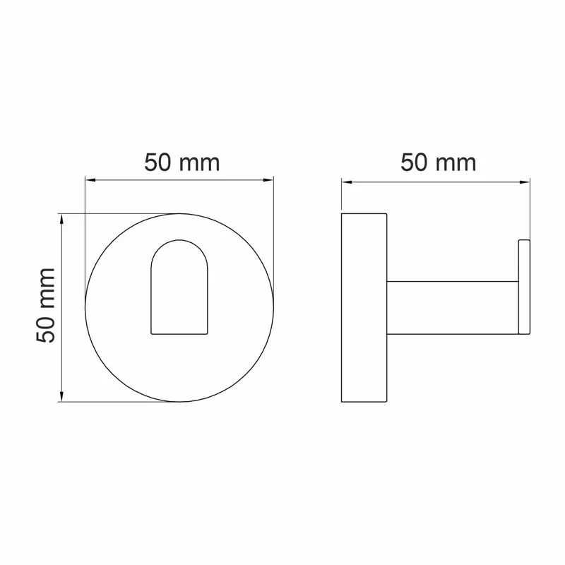 Крючок WasserKRAFT Asphe K-77723 Розовое золото