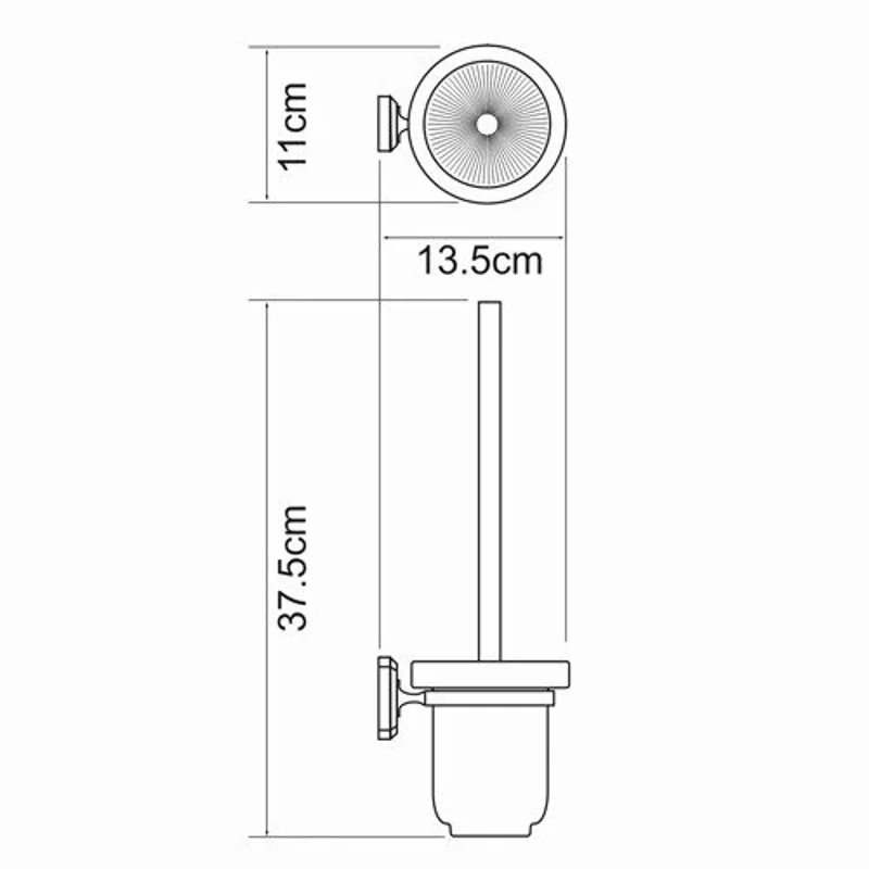 Щетка для унитаза с подставкой навесная WasserKRAFT K-3027C