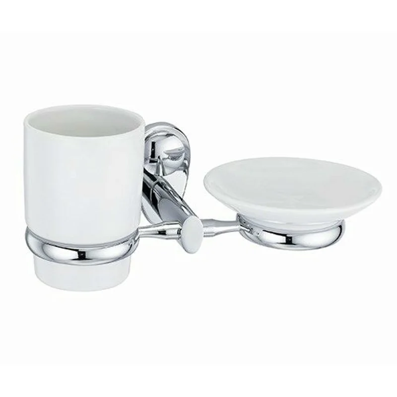 Держатель стакана и мыльницы WasserKraft Main K-9226C Хром / Белый
