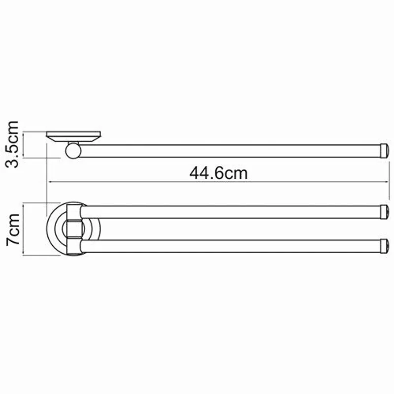 Держатель полотенец рога WasserKRAFT Rhein K-6231