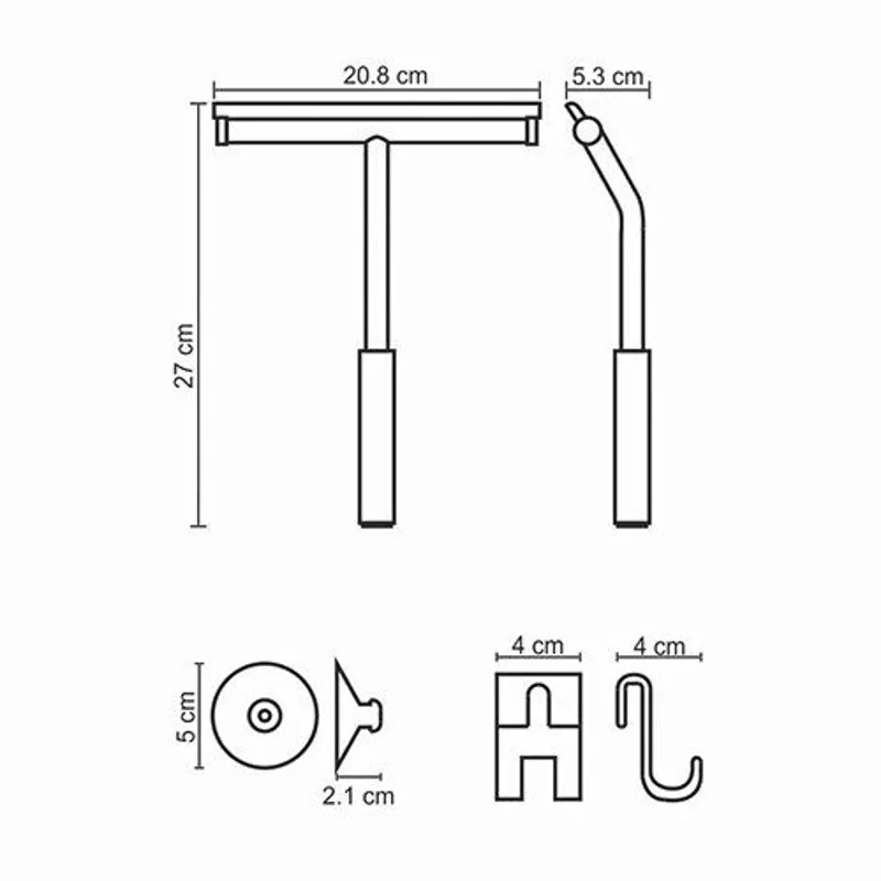 Скребок WasserKRAFT K-211W Белый